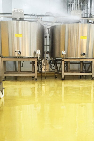 Sol en résine pour l'industrie